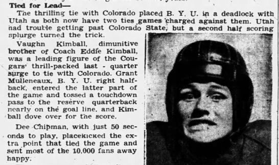 It's time for BYU to put some respect on Vaughn Kimball's name!